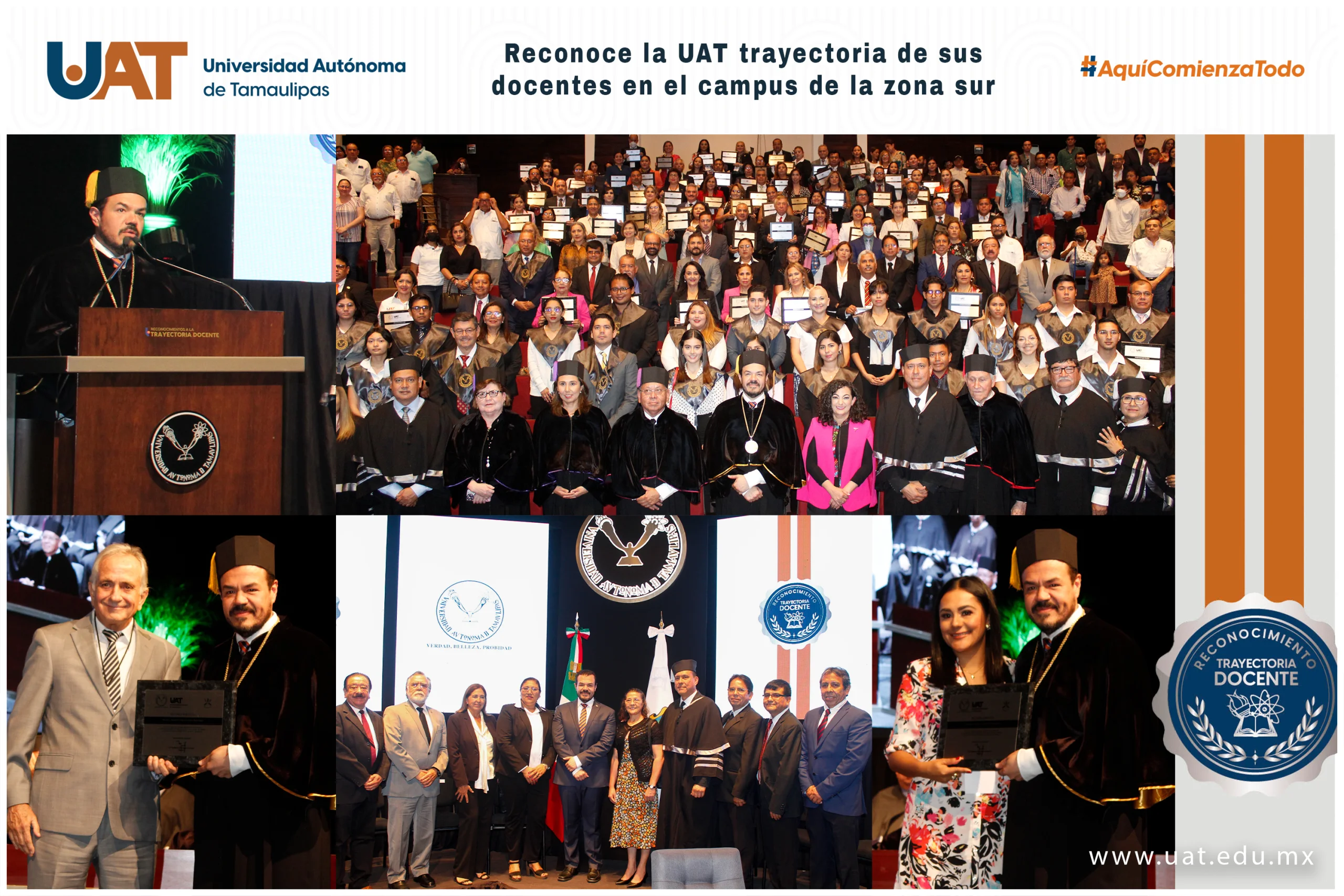 Reconoce UAT la trayectoria de sus docentes en el campus de la zona sur ...